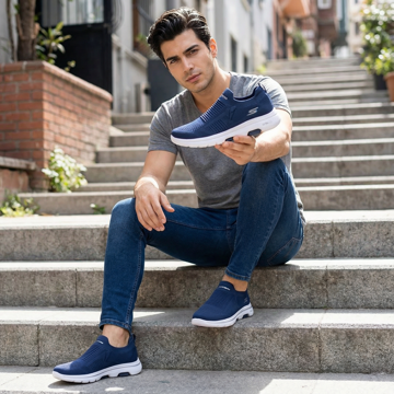 کفش ورزشی اسکیچرز جورابی مدل 1601